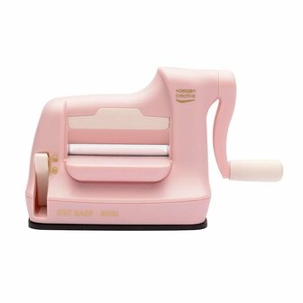Mini snij- en embossingmachine roze p/st