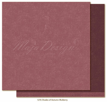 Scrappapier Autumn Mulberry 30.5x30.5cm p/vel monochromes