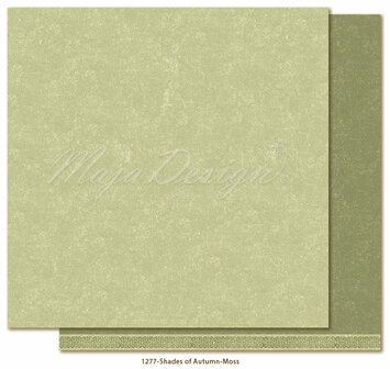 Scrappapier Autumn Mossy 30.5x30.5cm p/vel monochromes