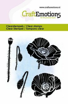 Clear stamps A7 klaproos p/st