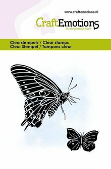 Clear stamp A7 Vlinders 1 6x7cm p/st