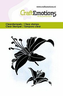 Clear stamp A7 Lelie 1 6x7cm p/st