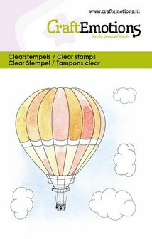 Clear stamp A7 luchtballon 6x7cm p/st