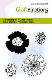 Clear stamp A7 Bloemen 1 6x7cm p/st