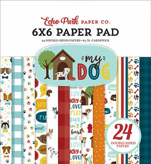 Paper pad 15x15cm My dog p/24vel