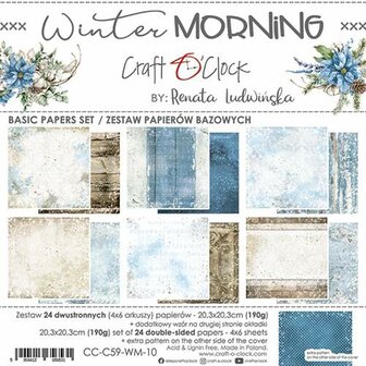 Basic paper set 20.3x20.3cm Winter Morning p/24vel