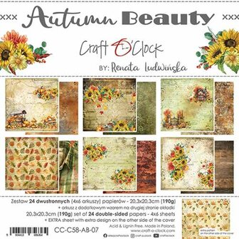 Paper pad 20.3x20.3cm Autumn Beauty p/24vel