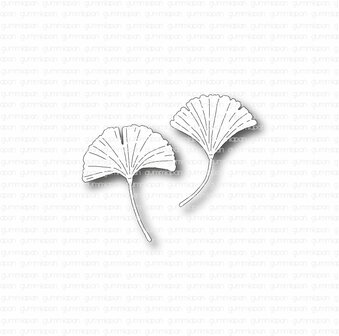 Stans ginkgo leaves 30x37mm 27x36mm p/2st
