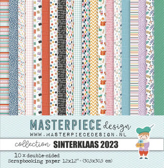 Paper pad 30.5x30.5cm Sinterklaas p/10vel