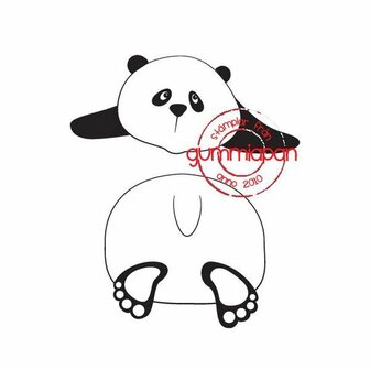 Stamp 2 delige panda 58x25mm. 41x41m p/st rubber unmounted