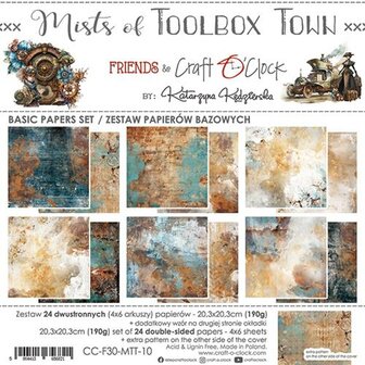 Basic paper set 20.3x20.3cm Mists of Tollbox Town p/24vel