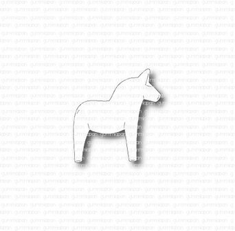 Stamp Zweeds paard 27,5x29,5mm p/st