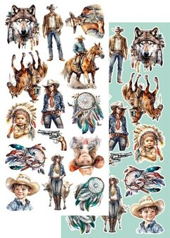 Extras set Dream Catcher Wild West 15x30.5cm p/12vel