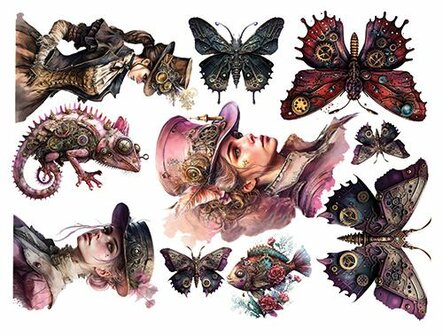 Paper pad Steampunk Dream 20x20cm p/12vel