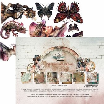Paper pad Steampunk Dream 20x20cm p/12vel