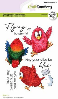 Clear stamps A6 Vogels Flying By p/st