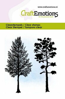 Clear stamp bomen 6x7cm p/st