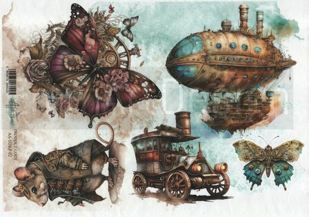 Rice Paper Steampunk dream A4 p/vel