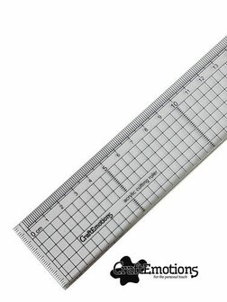 Liniaal 30cm ruler metalen rand p/st
