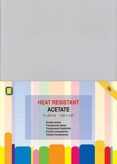 Mica vellen A4 p/10st transparant heat resistant