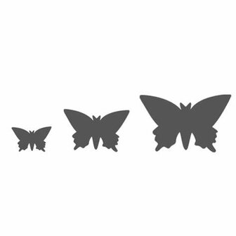 Figuurpons vlinder 9x15mm p/st