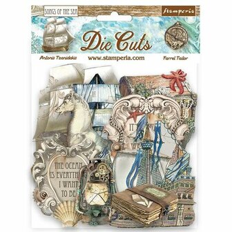 Die cuts Songs of the Sea Ship and Treasures p/42st