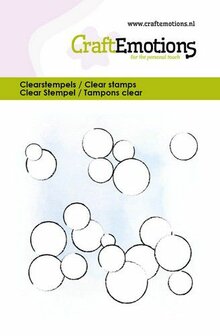 Clear stamp Bubbels 6x7cm p/st