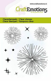 Clear stamp Vuurwerk 6x7cm p/st
