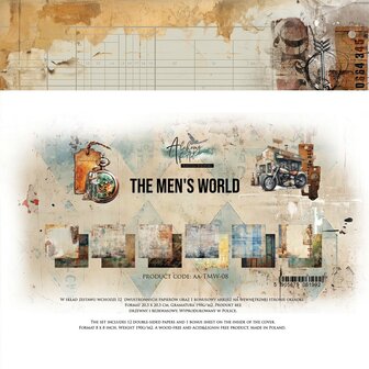 Paper pad The Men&#039;s World 15x15cm p/24vel