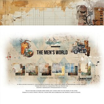 Paper pad The Men&#039;s world 20x20cm p/12vel