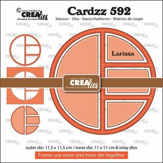 Cardzz Frame &amp; inlay Larissa 11.5x11.5cm