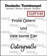  Clear stamp Textstempel Ostern Tekst &amp; Zo 