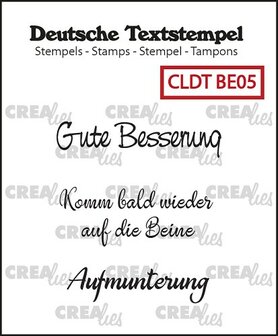 Clear stamp Deutsche Textstempel, Besserung 05 Tekst &amp; Zo 