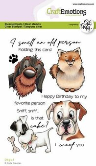 Clear stamps A6 Dogs 1 Carla p/st