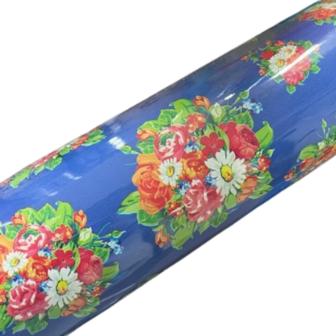 Inpakpapier Bohemian flower 50cm p/5mtr