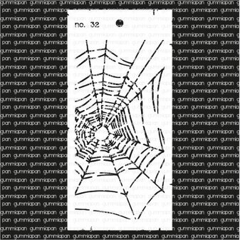 Stencil spinnenweb 10x21cm p/st