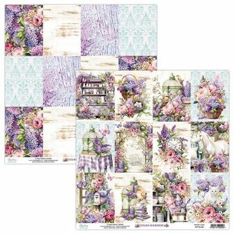 Scrappapier Lilac Garden 30.5x30.5cm p/vel