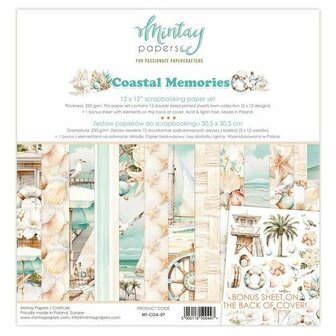 Paper pad 30.5x30.5cm Coastal Memories p/12vel