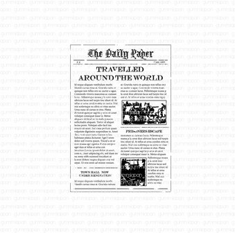 Stamp The daily Paper 44x63mm p/st rubber unmounted 
