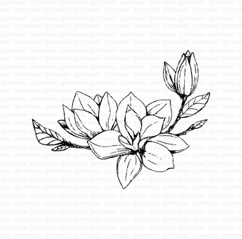 Stamp Magnolia 84x61 mm p/st rubber unmounted 