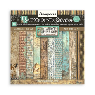 Paper pad 20x20cm land of Pharaohs Backgrounds p/10vel