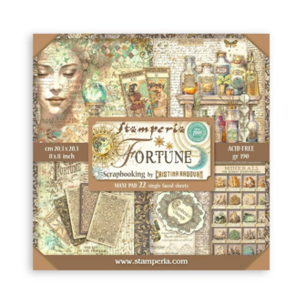 Paper pad 20x20cm Fortune maxi enkelzijdig p/22vel