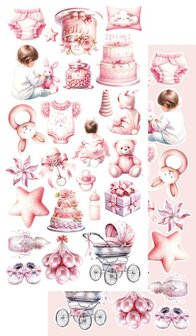 Extras set My Little Baby Girl 15x30.5cm p/7vel