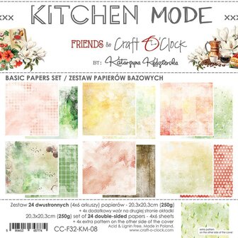 Basic Paper set 20.3x20.3cm Kitchen Mode p/24vel