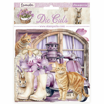 Die cuts Lavender p/56st