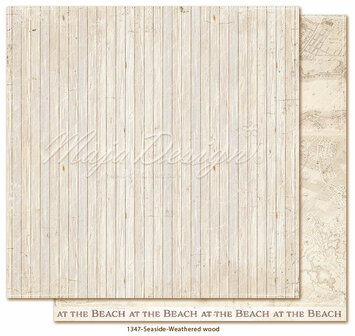 Scrappapier Seaside - Weathered Wood 30.5x30.5cm p/vel 