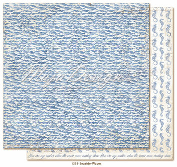 Scrappapier Seaside - Waves 30.5x30.5cm p/vel 