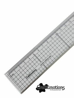 Liniaal 20cm ruler metalen rand p/st