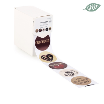 Sticker assorti CHOCOLATE 40mm p/20st 