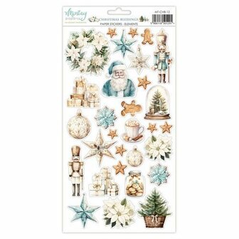 Stickers Christmas Blessings Elements 15x30.5cm p/vel